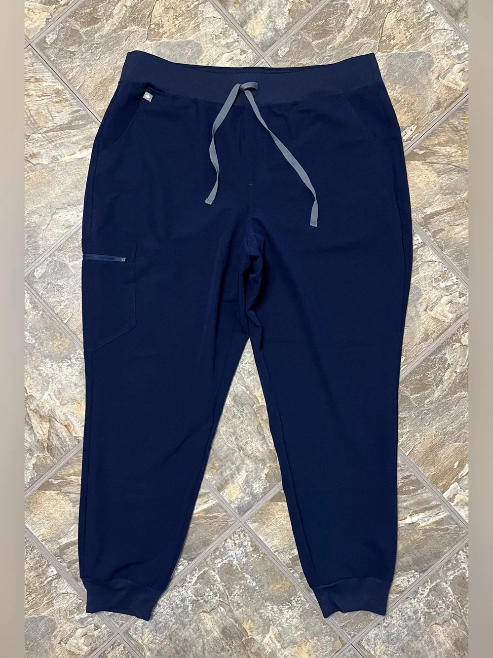 NEW FIGS High Waisted Zamora Jogger Scrub Pants Womens 2XL Blue W22SW2012 - Picture 1 of 7